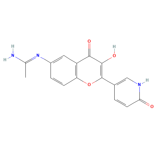 N'-[3-hydroxy-4-oxo-2-(6-oxo-1H-pyridin-3-yl)chromen-6-yl]ethanimidamide (CAS: 1187087-59-7) - Related Chemical Product