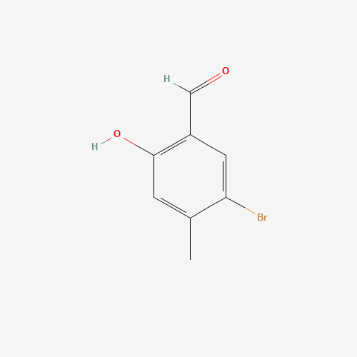 5-bromo-2-hydroxy-4-methylbenzaldehyde (CAS: 311318-63-5) - Chemical Structure and Molecular Formula 