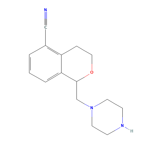 1-(piperazin-1-ylmethyl)-3,4-dihydro-1H-isochromene-5-carbonitrile (CAS: 1255207-62-5) - Related Chemical Product