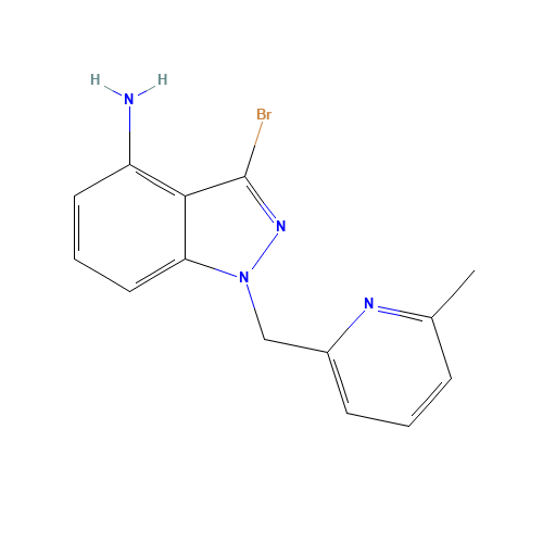 3-bromo-1-[(6-methylpyridin-2-yl)methyl]indazol-4-amine (CAS: 1527518-27-9) - Related Chemical Product