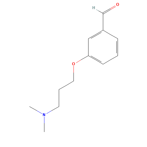 3-[3-(dimethylamino)propoxy]benzaldehyde (CAS: 26815-13-4) - Chemical Structure and Molecular Formula 
