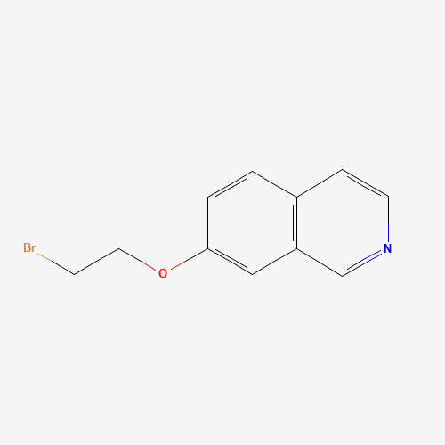 7-(2-bromoethoxy)isoquinoline (CAS: 875454-45-8) - Chemical Structure and Molecular Formula 