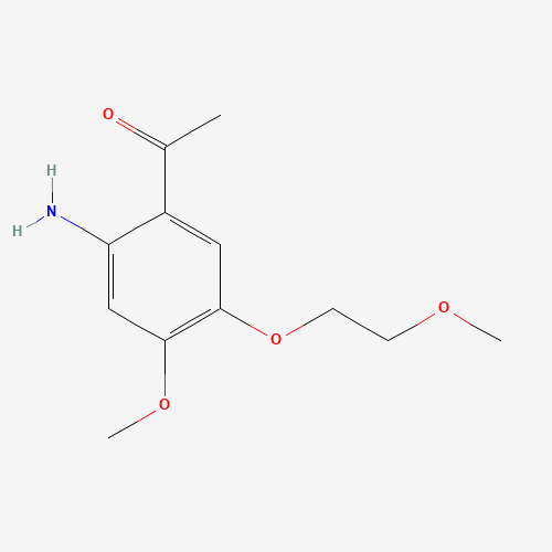 1-[2-amino-4-methoxy-5-(2-methoxyethoxy)phenyl]ethanone (CAS: 947691-54-5) - Related Chemical Product