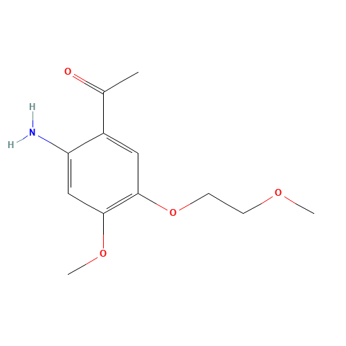 1-[2-amino-4-methoxy-5-(2-methoxyethoxy)phenyl]ethanone (CAS: 947691-54-5) - Related Chemical Product