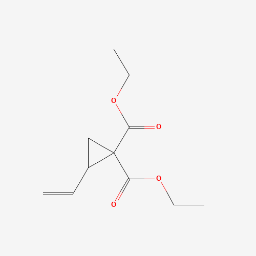 diethyl 2-ethenylcyclopropane-1,1-dicarboxylate (CAS: 7686-78-4) - Chemical Structure and Molecular Formula 