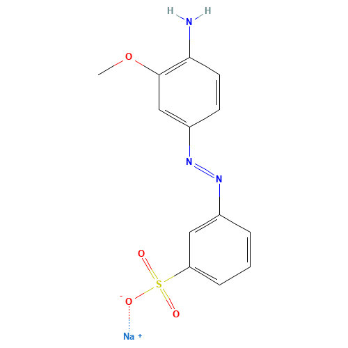 sodium;3-[(4-amino-3-methoxyphenyl)diazenyl]benzenesulfonate (CAS: 6300-07-8) - Related Chemical Product