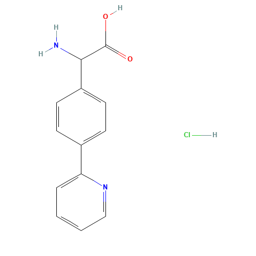 2-amino-2-(4-pyridin-2-ylphenyl)acetic acid;hydrochloride (CAS: 1135818-89-1) - Related Chemical Product