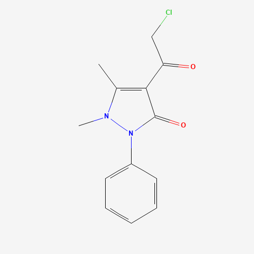 4-(2-chloroacetyl)-1,5-dimethyl-2-phenylpyrazol-3-one (CAS: 6630-73-5) - Related Chemical Product