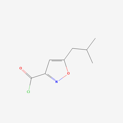 5-(2-methylpropyl)-1,2-oxazole-3-carbonyl chloride (CAS: 717871-85-7) - Related Chemical Product