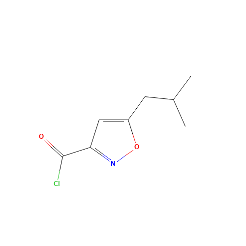 5-(2-methylpropyl)-1,2-oxazole-3-carbonyl chloride (CAS: 717871-85-7) - Related Chemical Product