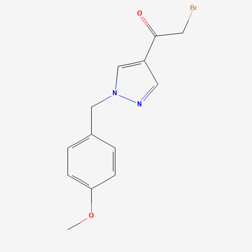 2-bromo-1-[1-[(4-methoxyphenyl)methyl]pyrazol-4-yl]ethanone (CAS: 1105039-95-9) - Related Chemical Product