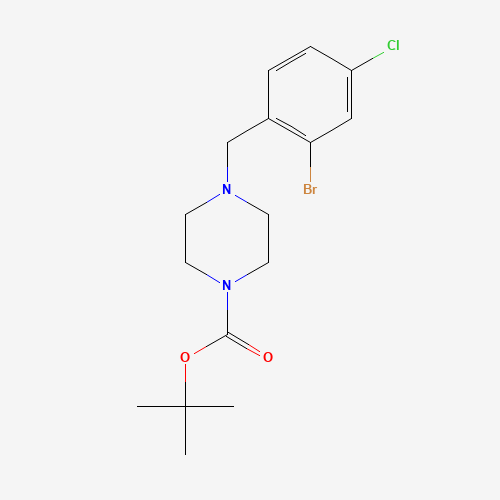 tert-butyl 4-[(2-bromo-4-chlorophenyl)methyl]piperazine-1-carboxylate (CAS: 1446819-23-3) - Related Chemical Product