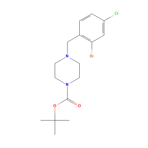 tert-butyl 4-[(2-bromo-4-chlorophenyl)methyl]piperazine-1-carboxylate (CAS: 1446819-23-3) - Related Chemical Product