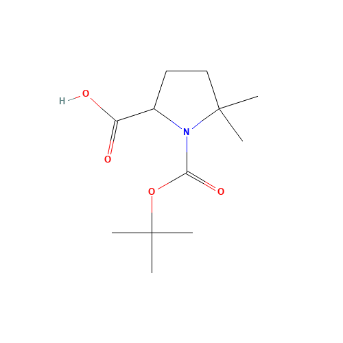 5,5-dimethyl-1-[(2-methylpropan-2-yl)oxycarbonyl]pyrrolidine-2-carboxylic acid (CAS: 900158-99-8) - Related Chemical Product