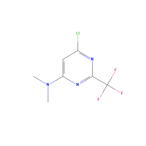 6-chloro-N,N-dimethyl-2-(trifluoromethyl)pyrimidin-4-amine (CAS: 866648-53-5) - Related Chemical Product