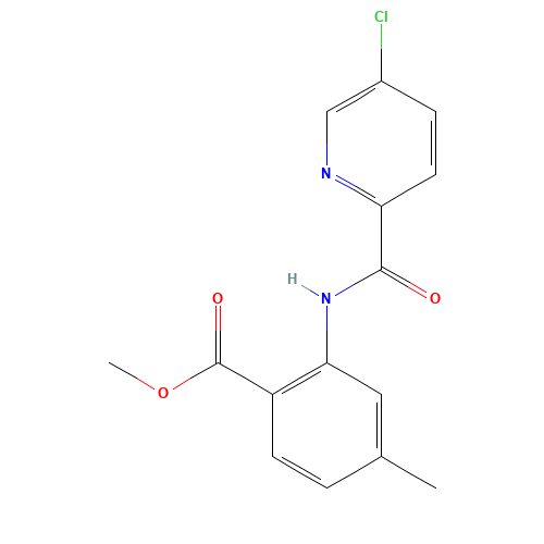 methyl 2-[(5-chloropyridine-2-carbonyl)amino]-4-methylbenzoate (CAS: 929214-89-1) - Related Chemical Product