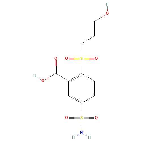 2-(3-hydroxypropylsulfonyl)-5-sulfamoylbenzoic acid (CAS: 108966-68-3) - Related Chemical Product