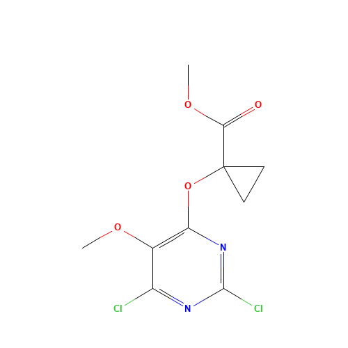methyl 1-(2,6-dichloro-5-methoxypyrimidin-4-yl)oxycyclopropane-1-carboxylate (CAS: 1572048-45-3) - Related Chemical Product