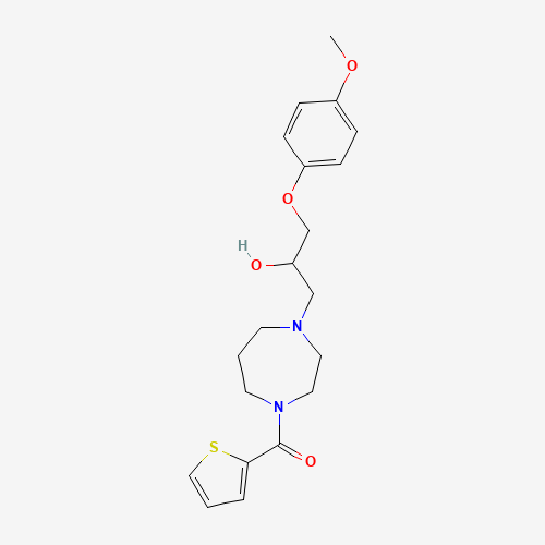 [4-[2-hydroxy-3-(4-methoxyphenoxy)propyl]-1,4-diazepan-1-yl]-thiophen-2-ylmethanone (CAS: 646455-98-3) - Related Chemical Product