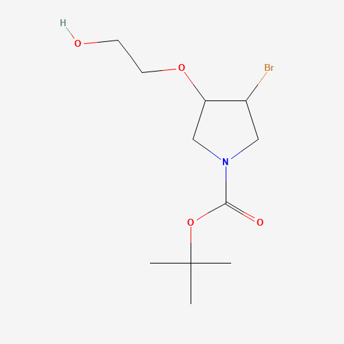 tert-butyl 3-bromo-4-(2-hydroxyethoxy)pyrrolidine-1-carboxylate (CAS: 1358783-14-8) - Related Chemical Product