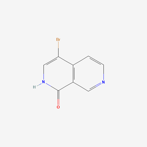 4-bromo-2H-2,7-naphthyridin-1-one (CAS: 959558-27-1) - Chemical Structure and Molecular Formula 