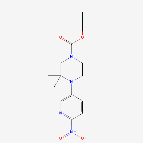 tert-butyl 3,3-dimethyl-4-(6-nitropyridin-3-yl)piperazine-1-carboxylate (CAS: 1433990-38-5) - Related Chemical Product