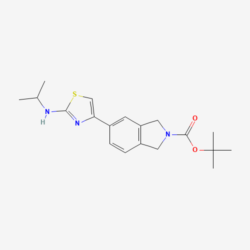 tert-butyl 5-[2-(propan-2-ylamino)-1,3-thiazol-4-yl]-1,3-dihydroisoindole-2-carboxylate (CAS: 850877-62-2) - Related Chemical Product