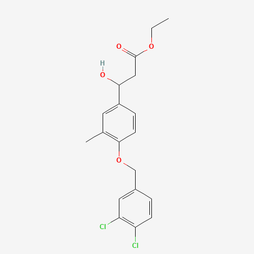 ethyl 3-[4-[(3,4-dichlorophenyl)methoxy]-3-methylphenyl]-3-hydroxypropanoate (CAS: 1202577-44-3) - Related Chemical Product