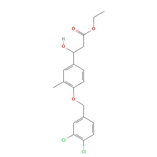 ethyl 3-[4-[(3,4-dichlorophenyl)methoxy]-3-methylphenyl]-3-hydroxypropanoate (CAS: 1202577-44-3) - Related Chemical Product