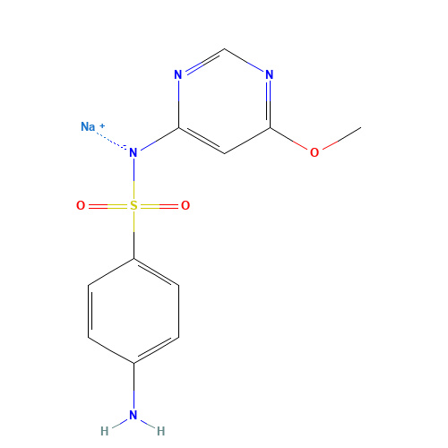 sodium;(4-aminophenyl)sulfonyl-(6-methoxypyrimidin-4-yl)azanide (CAS: 38006-08-5) - Related Chemical Product