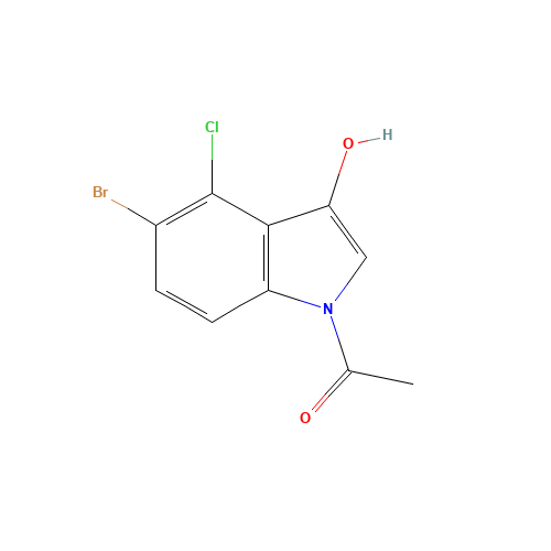 1-(5-bromo-4-chloro-3-hydroxyindol-1-yl)ethanone (CAS: 125328-76-9) - Related Chemical Product