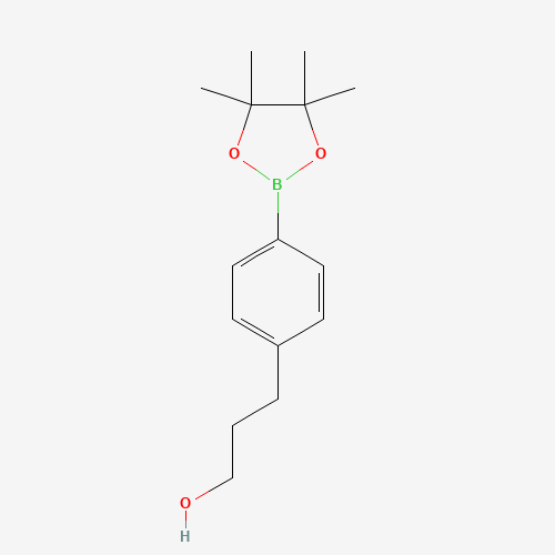 3-[4-(4,4,5,5-tetramethyl-1,3,2-dioxaborolan-2-yl)phenyl]propan-1-ol (CAS: 651030-57-8) - Related Chemical Product