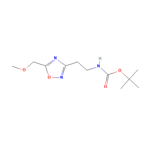 tert-butyl N-[2-[5-(methoxymethyl)-1,2,4-oxadiazol-3-yl]ethyl]carbamate (CAS: 1244059-16-2) - Related Chemical Product