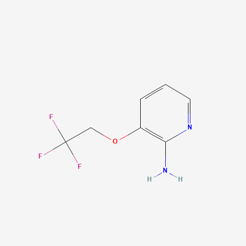 3-(2,2,2-trifluoroethoxy)pyridin-2-amine (CAS: 1037160-20-5) - Chemical Structure and Molecular Formula 