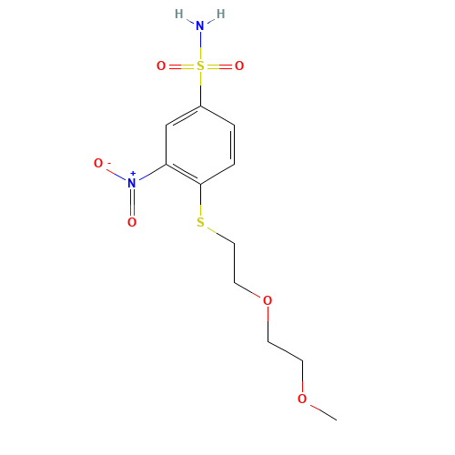 4-[2-(2-methoxyethoxy)ethylsulfanyl]-3-nitrobenzenesulfonamide (CAS: 1228874-40-5) - Related Chemical Product