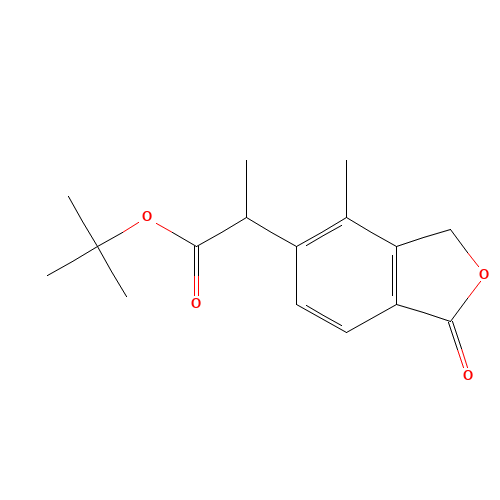 tert-butyl 2-(4-methyl-1-oxo-3H-2-benzofuran-5-yl)propanoate (CAS: 1255207-06-7) - Related Chemical Product