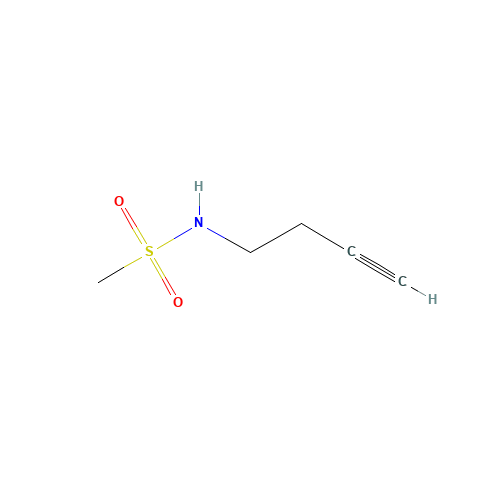 N-but-3-ynylmethanesulfonamide (CAS: 1207840-15-0) - Chemical Structure and Molecular Formula 