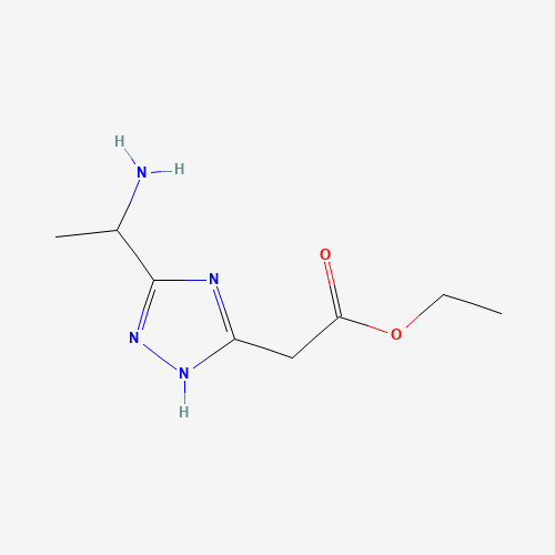 ethyl 2-[3-(1-aminoethyl)-1H-1,2,4-triazol-5-yl]acetate (CAS: 936940-52-2) - Related Chemical Product