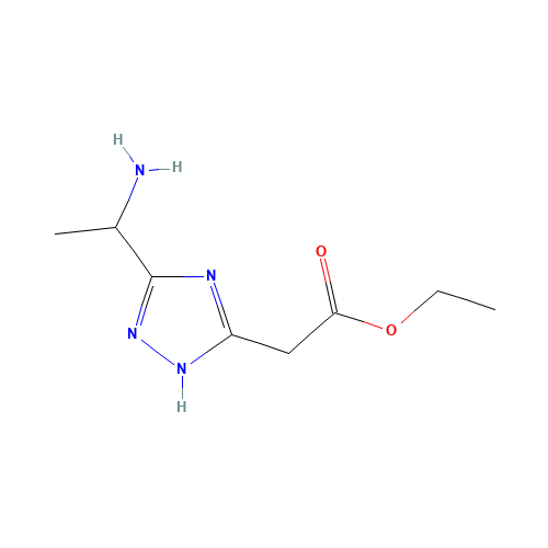 ethyl 2-[3-(1-aminoethyl)-1H-1,2,4-triazol-5-yl]acetate (CAS: 936940-52-2) - Related Chemical Product