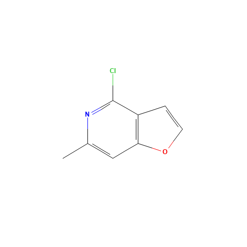 4-chloro-6-methylfuro[3,2-c]pyridine (CAS: 57053-31-3) - Chemical Structure and Molecular Formula 