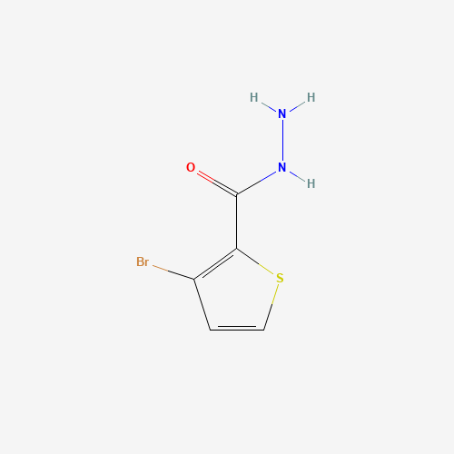 3-bromothiophene-2-carbohydrazide (CAS: 1043593-57-2) - Chemical Structure and Molecular Formula 