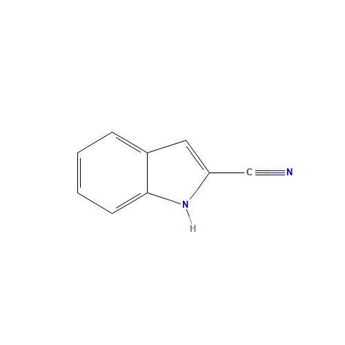 1H-indole-2-carbonitrile (CAS: 36193-65-4) - Chemical Structure and Molecular Formula 