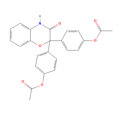 [4-[2-(4-acetyloxyphenyl)-3-oxo-4H-1,4-benzoxazin-2-yl]phenyl] acetate (CAS: 14008-48-1) - Related Chemical Product