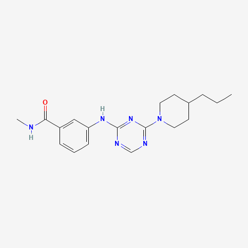 N-methyl-3-[[4-(4-propylpiperidin-1-yl)-1,3,5-triazin-2-yl]amino]benzamide (CAS: 1332299-86-1) - Related Chemical Product