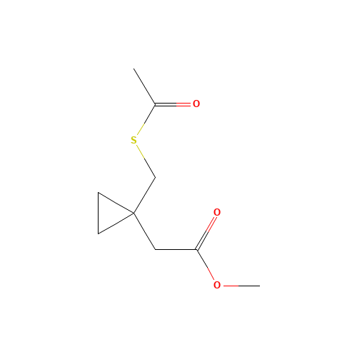 methyl 2-[1-(acetylsulfanylmethyl)cyclopropyl]acetate (CAS: 142148-14-9) - Related Chemical Product