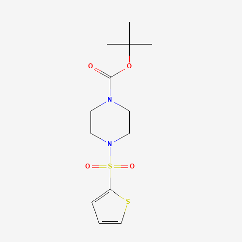 tert-butyl 4-thiophen-2-ylsulfonylpiperazine-1-carboxylate (CAS: 774575-85-8) - Chemical Structure and Molecular Formula 