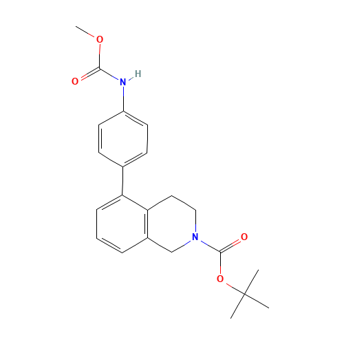 tert-butyl 5-[4-(methoxycarbonylamino)phenyl]-3,4-dihydro-1H-isoquinoline-2-carboxylate (CAS: 1430564-15-0) - Related Chemical Product