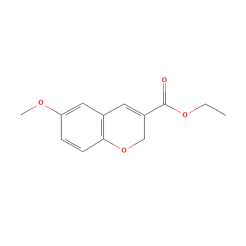 ethyl 6-methoxy-2H-chromene-3-carboxylate (CAS: 57543-61-0) - Chemical Structure and Molecular Formula 