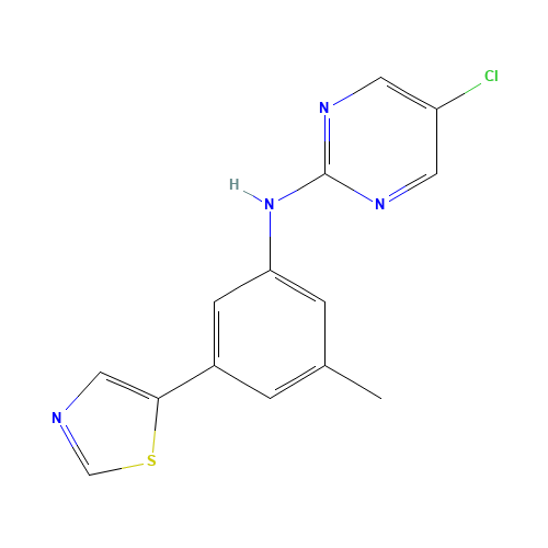 5-chloro-N-[3-methyl-5-(1,3-thiazol-5-yl)phenyl]pyrimidin-2-amine (CAS: 1312535-67-3) - Related Chemical Product