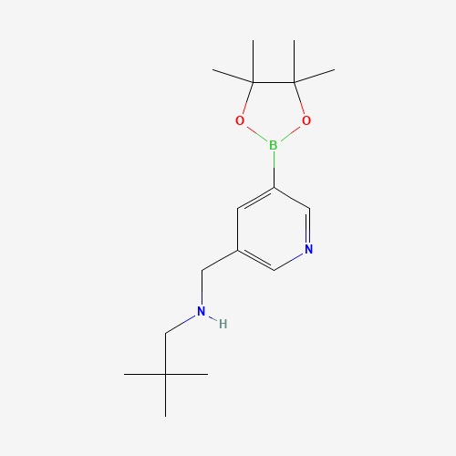 2,2-dimethyl-N-[[5-(4,4,5,5-tetramethyl-1,3,2-dioxaborolan-2-yl)pyridin-3-yl]methyl]propan-1-amine (CAS: 919347-21-0) - Related Chemical Product